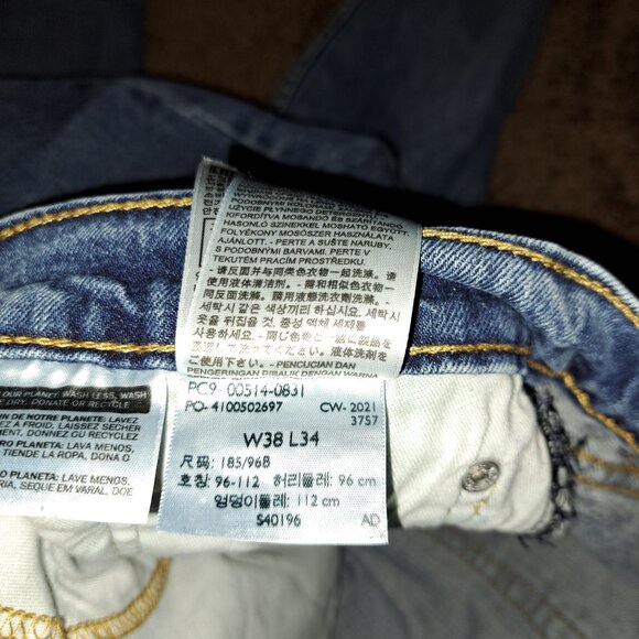 Levi's 514™ Straight Fit Men's Jeans W38xL34 - Picture 4 of 11